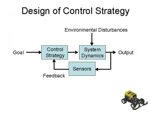 Design of Control Strategy Environmental Disturbances Goal Control