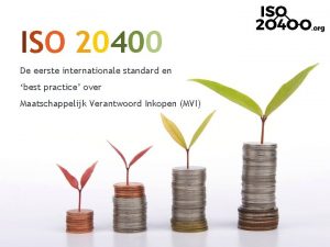 ISO 20400 De eerste internationale standard en best