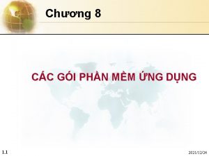 Chng 8 CC GI PHN MM NG DNG