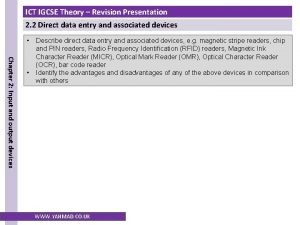 ICT IGCSE Theory Revision Presentation 2 2 Direct