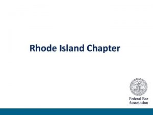 Rhode Island Chapter FBA Mission Statement The mission