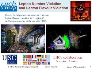 Lepton Number Violation and Lepton Flavour Violation Search