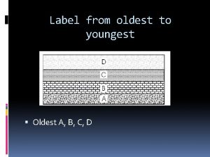 Label from oldest to youngest Oldest A B