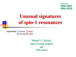 based on 0807 5087 0801 4235 Unusual signatures