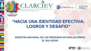 HACIA UNA IDENTIDAD EFECTIVA LOGROS Y DESAFIO REGISTRO