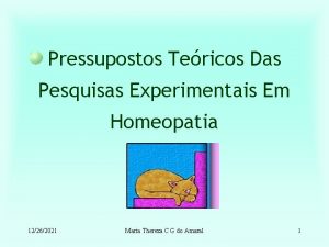 Pressupostos Tericos Das Pesquisas Experimentais Em Homeopatia 12262021