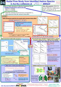 Radial Flow Study from Identified Hadron Spectra in