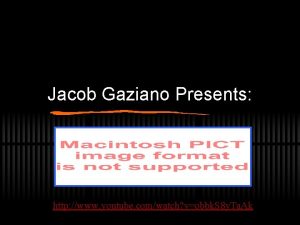 Jacob Gaziano Presents http www youtube comwatch vobbk