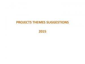 PROJECTS THEMES SUGGESTIONS 2015 RanqueHilsch vortex tube spot