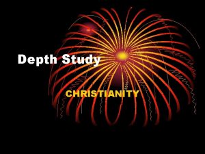 Depth Study CHRISTIANITY HISTORICAL JESUS Name of Jesus