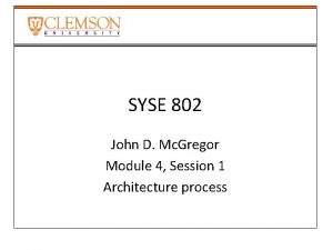 SYSE 802 John D Mc Gregor Module 4