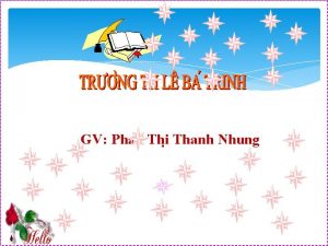 GV Phan Thi Thanh Nhung KIM TRA BI