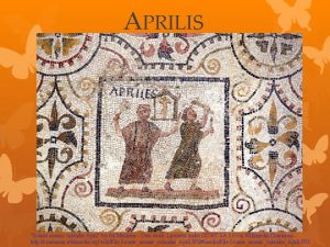 APRILIS Sousse mosaic calendar April by Ad Meskens