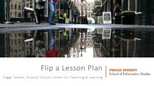 Flip a Lesson Plan Peg g y Takach