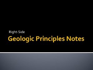 RightSide Geologic Principles Notes 22312 Get Ready to