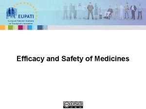 European Patients Academy on Therapeutic Innovation Efficacy and