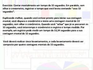 Como contar 10 segundos mentalmente