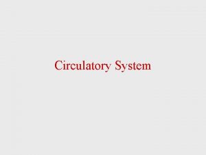 Circulatory System CIRCULATORY SYSTEM Heart Veins Capillaries Arteries