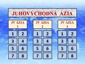 JUHOVCHODN ZIA JV ZIA 1 JV ZIA 2