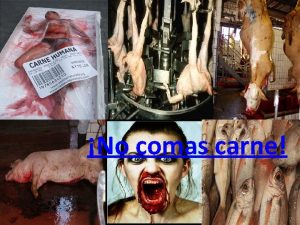 No comas carne El consumo de carne embutidos