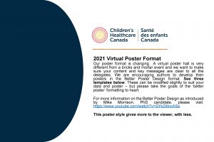 2021 Virtual Poster Format Our poster format is