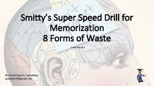 Smittys Super Speed Drill for Memorization 8 Forms
