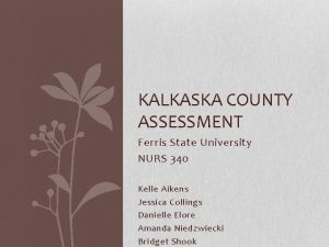 KALKASKA COUNTY ASSESSMENT Ferris State University NURS 340