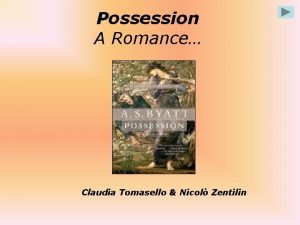 Possession A Romance Claudia Tomasello Nicol Zentilin Chapter