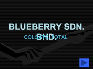 BLUEBERRY SDN COLGATE TOTAL BHD MENU PRODUCT INDICATION