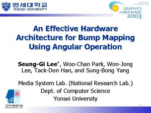 An Effective Hardware Architecture for Bump Mapping Using