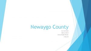 Newaygo County By Sara Huber Mallory Gilbert Felicia