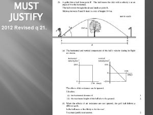 MUST JUSTIFY 2012 Revised q 21 Cant justify