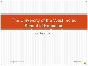 The University of the West Indies School of