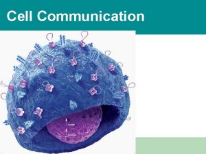 Cell Communication Power Point Lectures for Biology Seventh