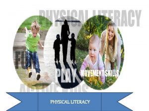 PHYSICAL LITERACY PHYSICAL LITERACY Happy Motivation PHYSICAL LITERACY