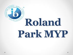 Roland Park MYP Our 6 th Grade Teachers