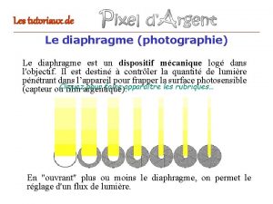 Les tutoriaux de Le diaphragme photographie Le diaphragme