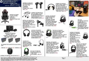 HP ACCESSORIES OPTIONS EARPHONE HEADPHONE SPEAKERS GAMING CHAIR