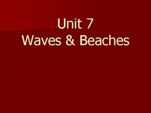Unit 7 Waves Beaches Topic 3 Wave Sets