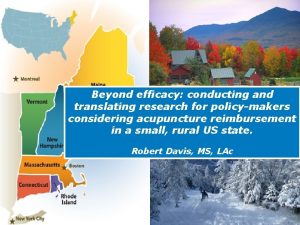 Beyond efficacy conducting and translating research for policymakers