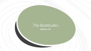 The Beatitudes Matthew 5 8 Announcements 01 02