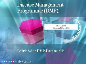 Disease Management Programme DMP Medica 2003 Dsseldorf 20