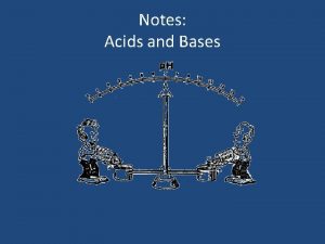 Notes Acids and Bases Acids taste sour Note