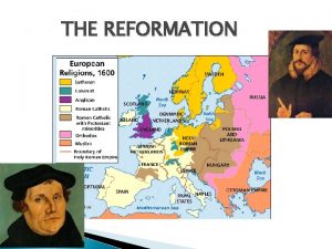 THE REFORMATION REFORMATION How many words can you