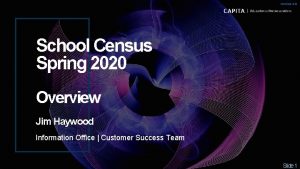 Version 1 0 School Census Spring 2020 Overview