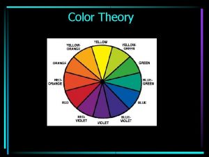 Color Theory Color Color is a property of