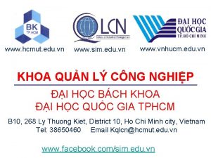 www hcmut edu vn www sim edu vn