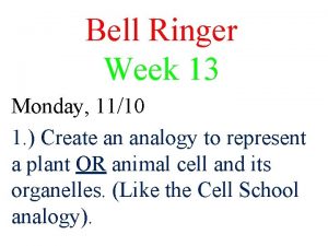Bell Ringer Week 13 Monday 1110 1 Create