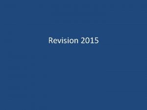 Revision 2015 Spaced Learning Learning activity 10 minutes