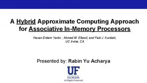 A Hybrid Approximate Computing Approach for Associative InMemory